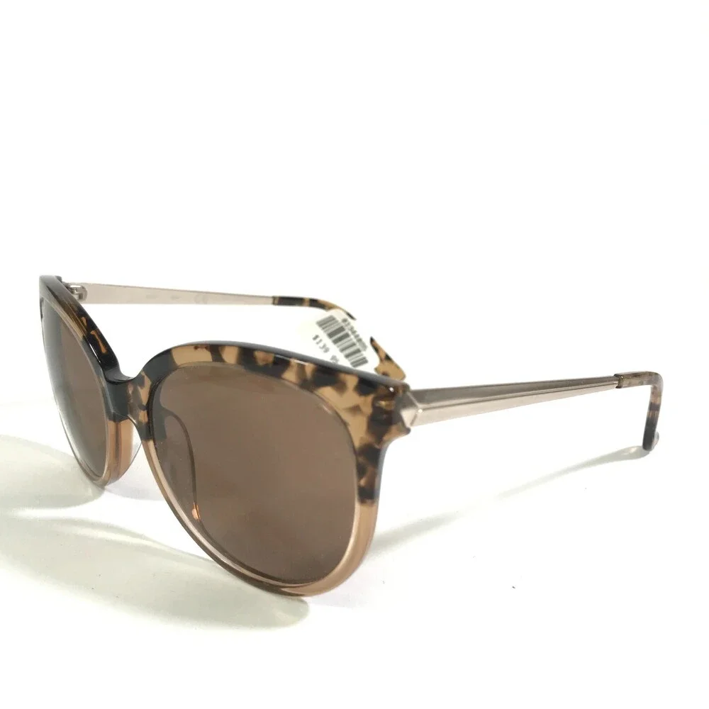 Candies Sunglasses CA1031 47E Gray Tortoise Round Cat Eye Frames w/ Brown Lenses